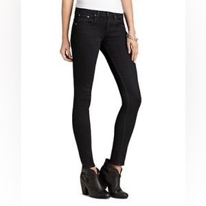 Rag & Bone High Rise Skinny Jean in Coal